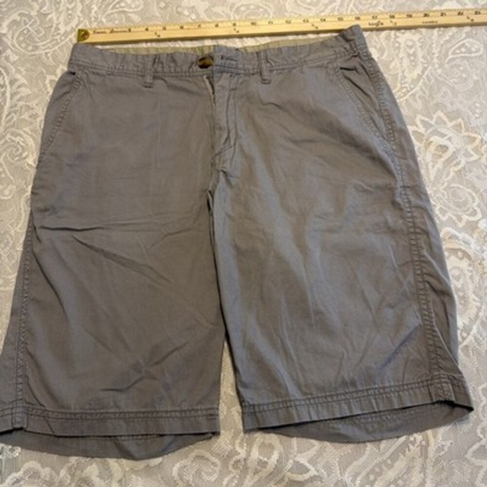 14th & Union Mens Grey Khaki Chino Shorts W32/L11 Beach Hike Summer Vibes